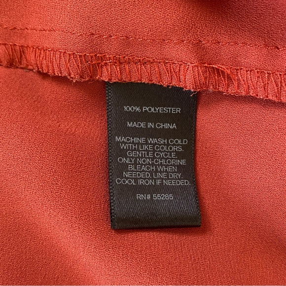 Express Rust Orange Off the Shoulder Top - Picture 7 of 8